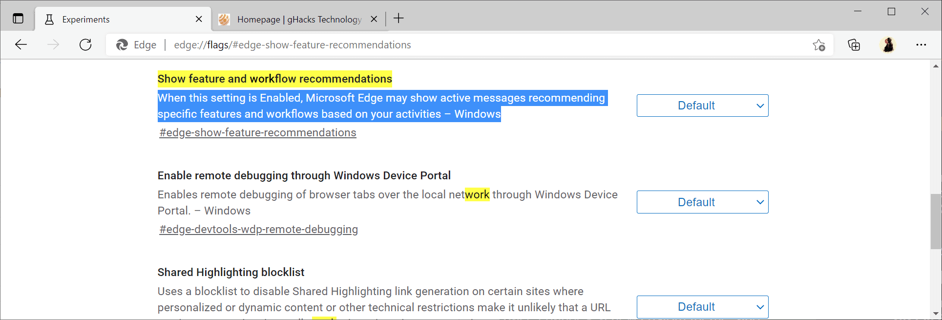 You Can Disable The Annoying Use Recommended Browser Settings Popup