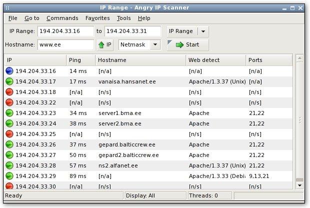 angry ip scanner mac address