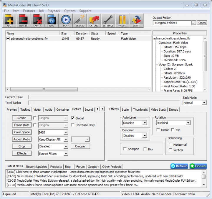 Media Coder Audio Video Transcoder - gHacks Tech News