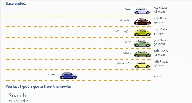 typeracer liveplay (194 wpm, 187 wpm, 207 wpm) 