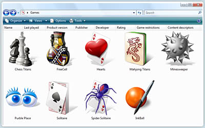 Screenshot of Microsoft Windows Vista (included games) (Windows, 2007) -  MobyGames