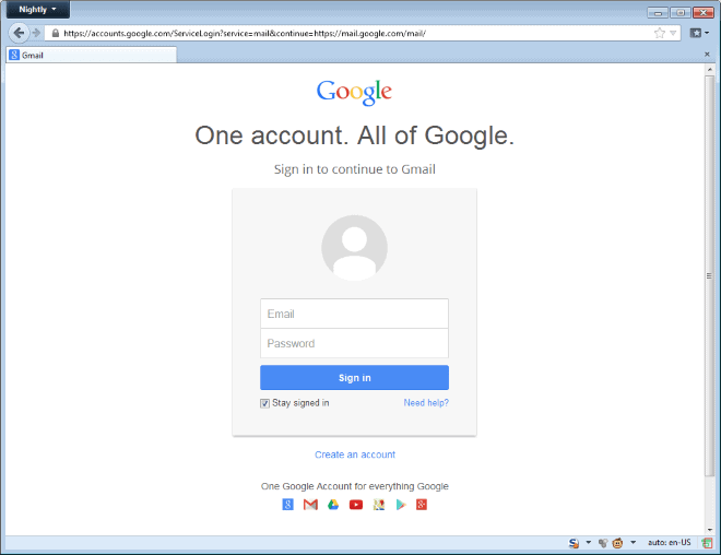 google chrome sign in account and email