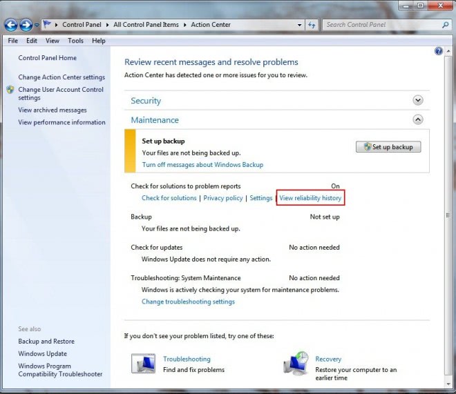 Monitoraggio Dellaffidabilità Di Windows Finestre 8306
