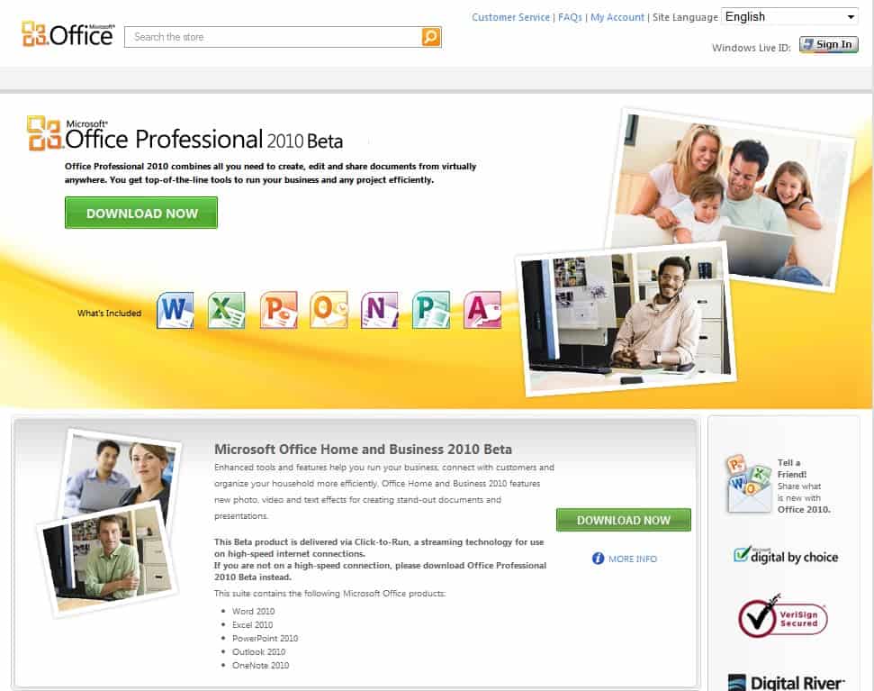 free download for microsoft office 2010