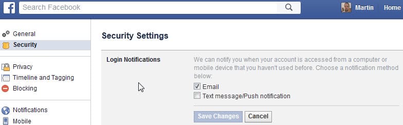 How To Disable Facebook Login Notifications 
