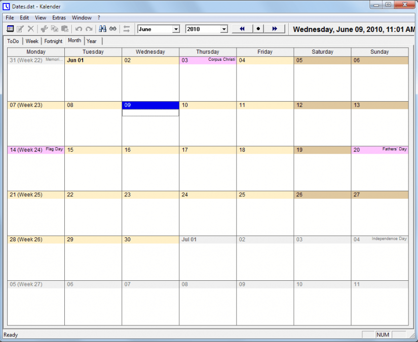 Free Calendar Software UKs Kalender gHacks Tech News