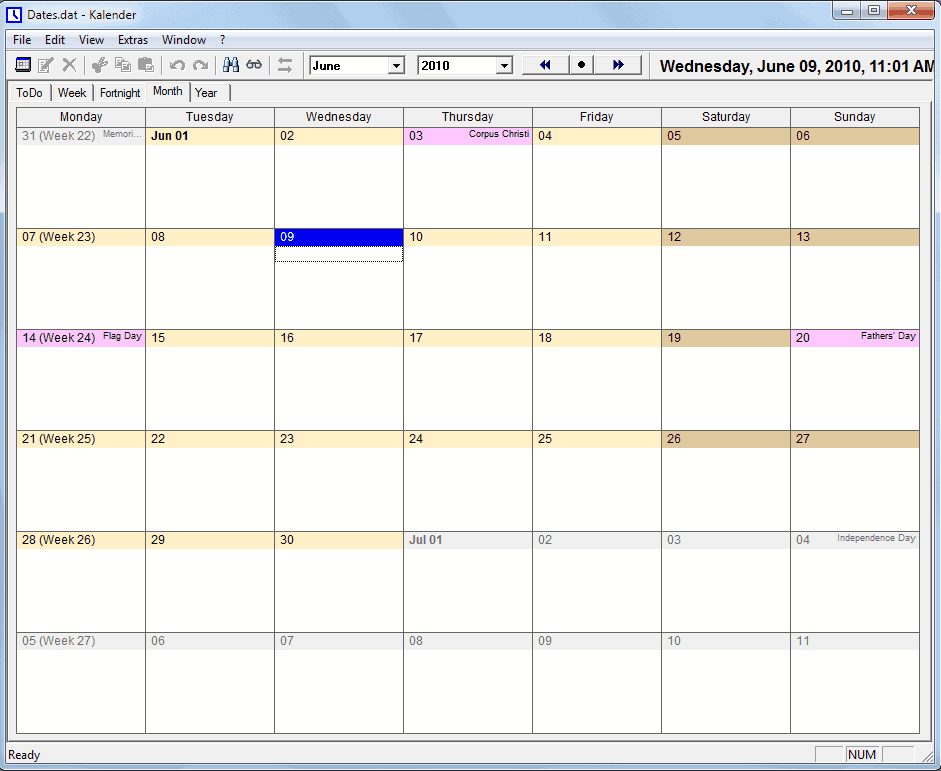 Free Calendar Software UKs Kalender GHacks Tech News