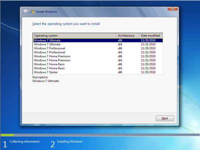 Windows 7 Ultimate