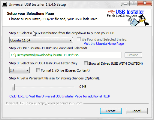 install linux on usb not live
