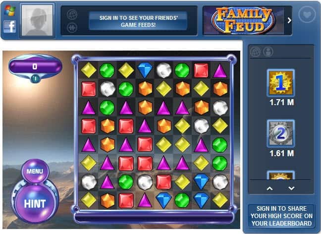 free games online Bejeweled 3