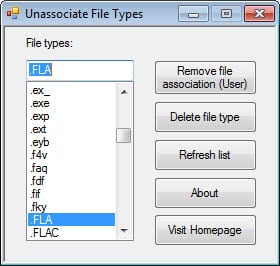 File Extensions Associations