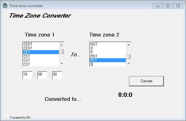 timezone calculator