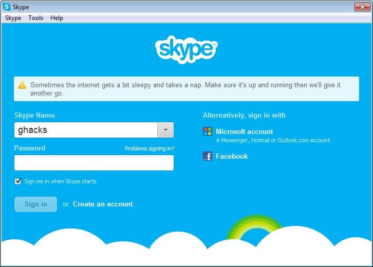 how to login skype without microsoft account