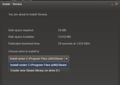 steam game install location