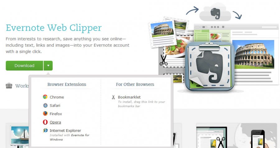 what is evernote web clipper