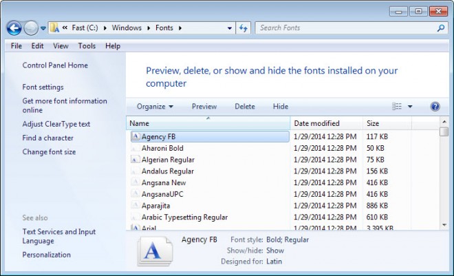 How to reset Windows font settings and restore default fonts - gHacks ...