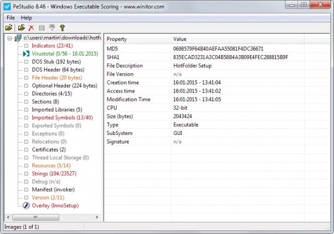 pestudio malware analysis