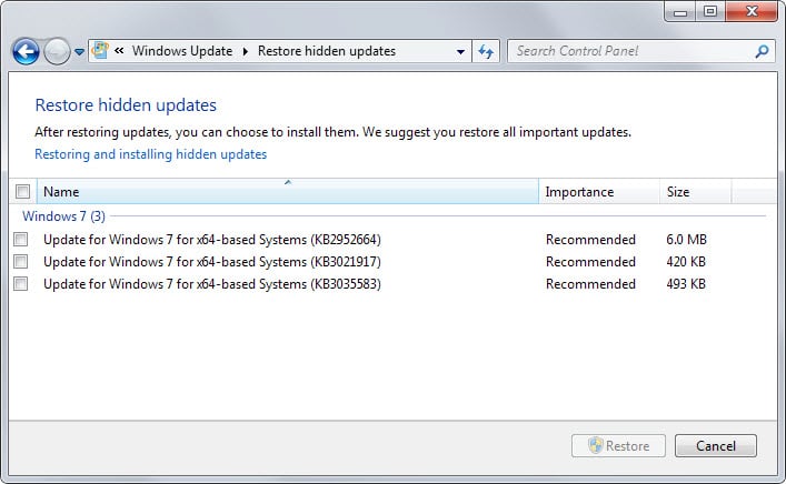 How to remove Windows 10 upgrade updates in Windows 7 and 8 - gHacks Tech  News
