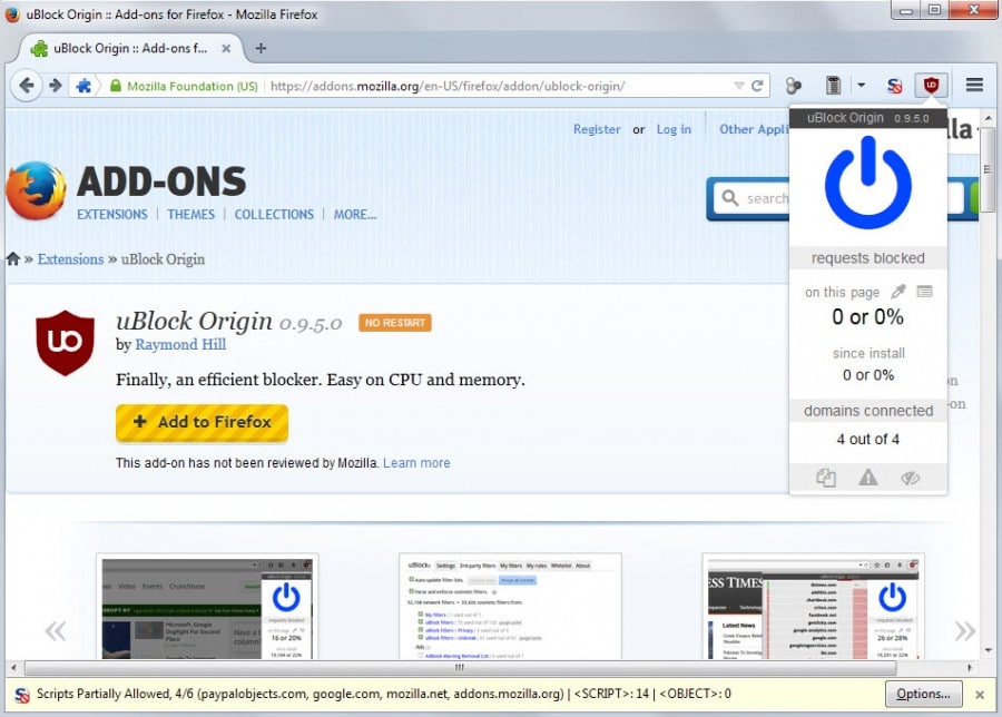 uBlock Origin 1.51.0 instal the new for windows