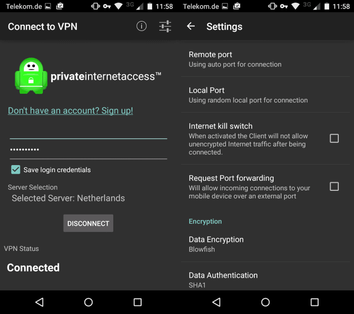 vpn autoconnect on android box