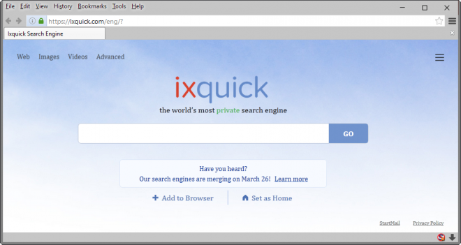 Ixquick Wird Mit Der StartPage-Suchmaschine Zusammengeführt ...