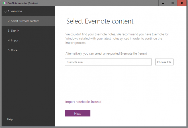 evernote import onenote 2013