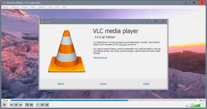 VLC 360: preview of VLC 3.0 with 360 support - gHacks Tech News