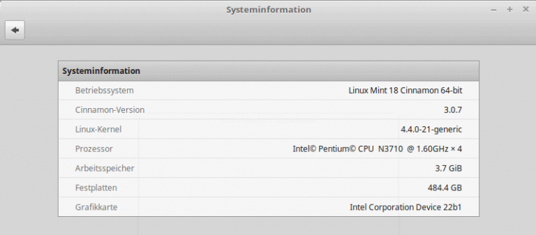 Linux Mint System Information