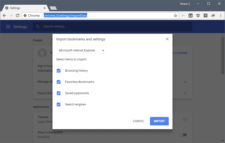 Google Chrome Password Export And Import GHacks Tech News