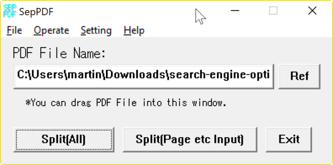 SepPDF 3.70 for windows instal