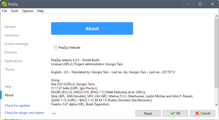 download the new PeaZip 9.3.0
