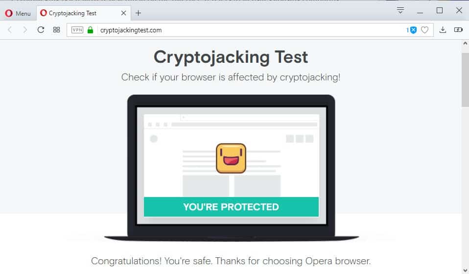 Test Your Web Browser S Cryptojacking Protection Ghacks Tech News - 