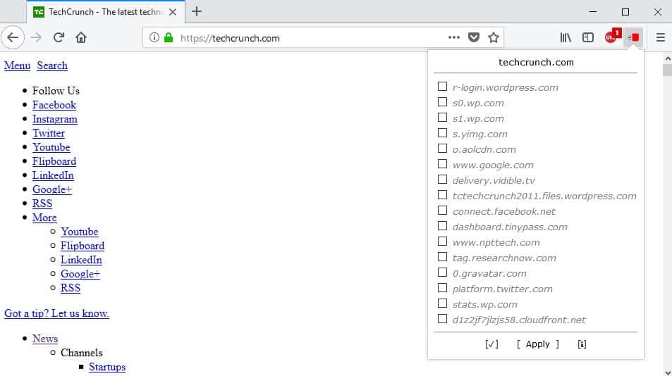 3P Request Blocker blocks all third-party requests in Firefox - gHacks Tech  News