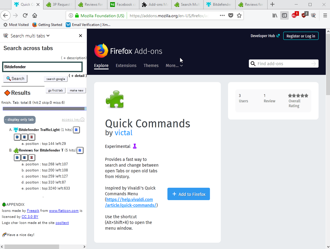 firefox search multi tabs