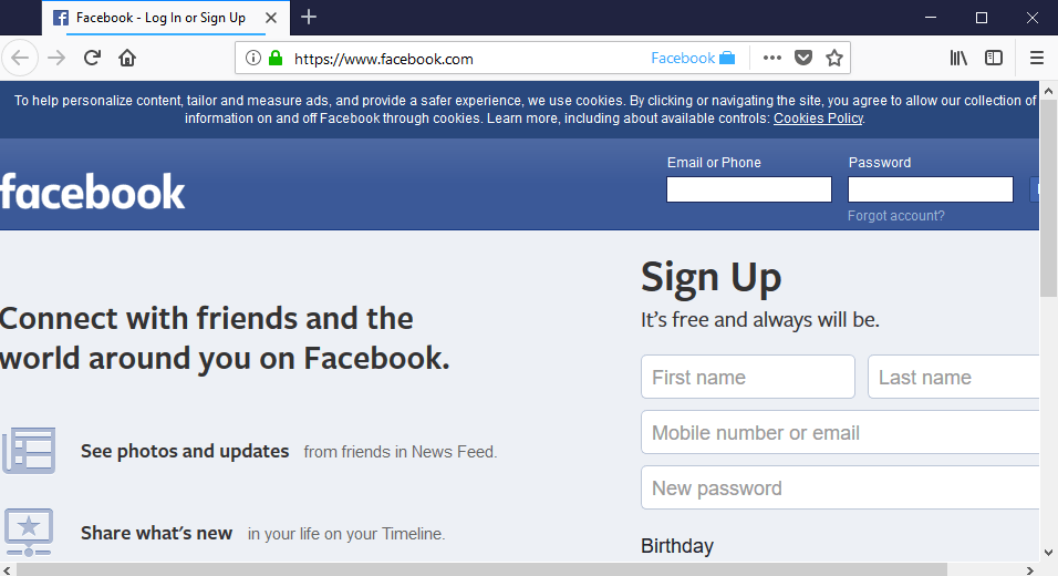 Facebook Container extension prevents Facebook tracking in Firefox