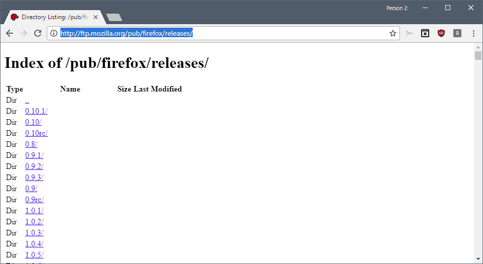 where can i download older versions of firefox