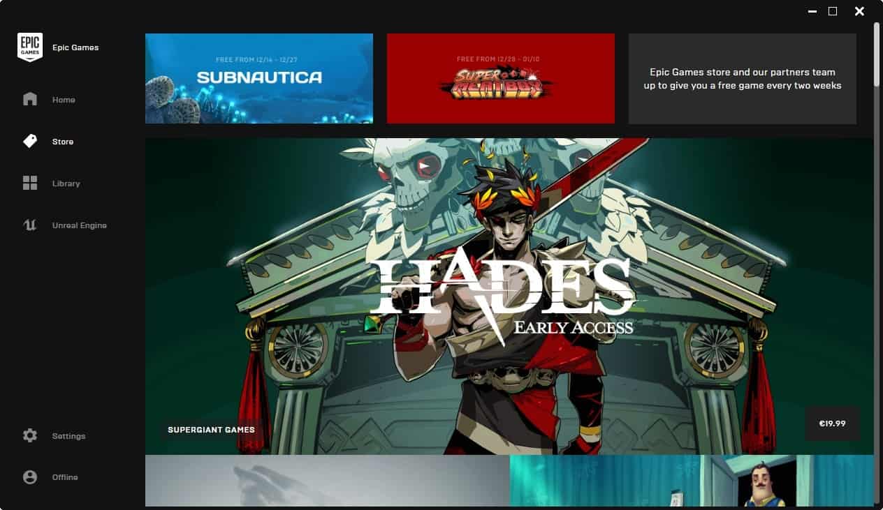 Epic Game Store opens, promises free games throughout 2019 - gHacks Tech  News