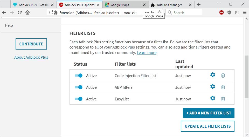 adblock plus add filter