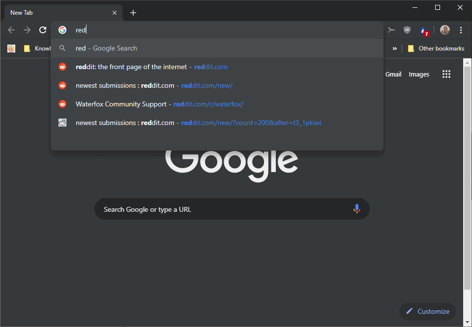 Fix Chrome Prioritizing Search Words Over Visited Sites In Address Bar GHacks Tech News