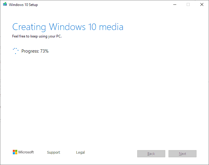 create windows 10 media
