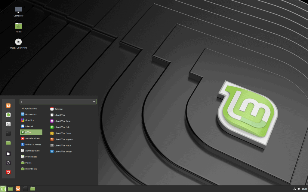 linux mint 19.2 desktop