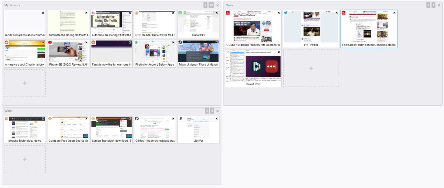 View Thumbnails Of Your Tabs And Organize Them With Panorama Tab Groups ...