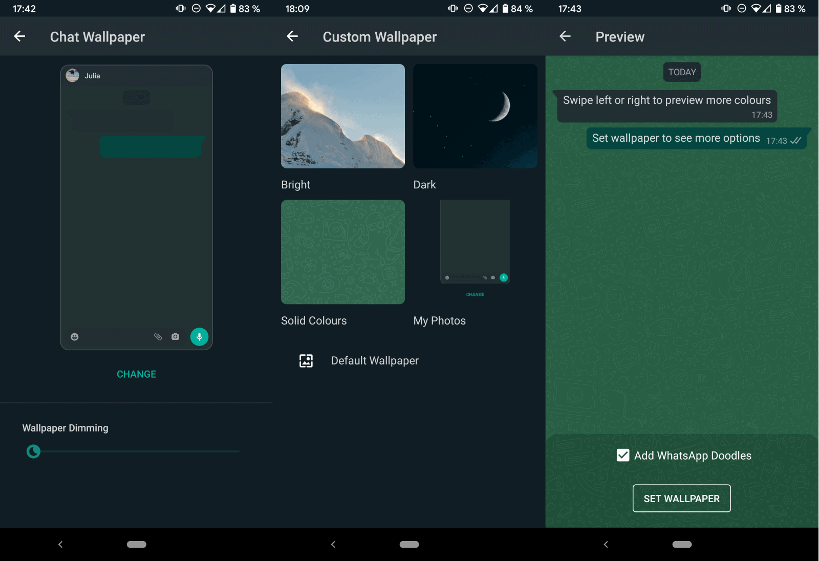 add chat wallpaper to whatsapp desktop app