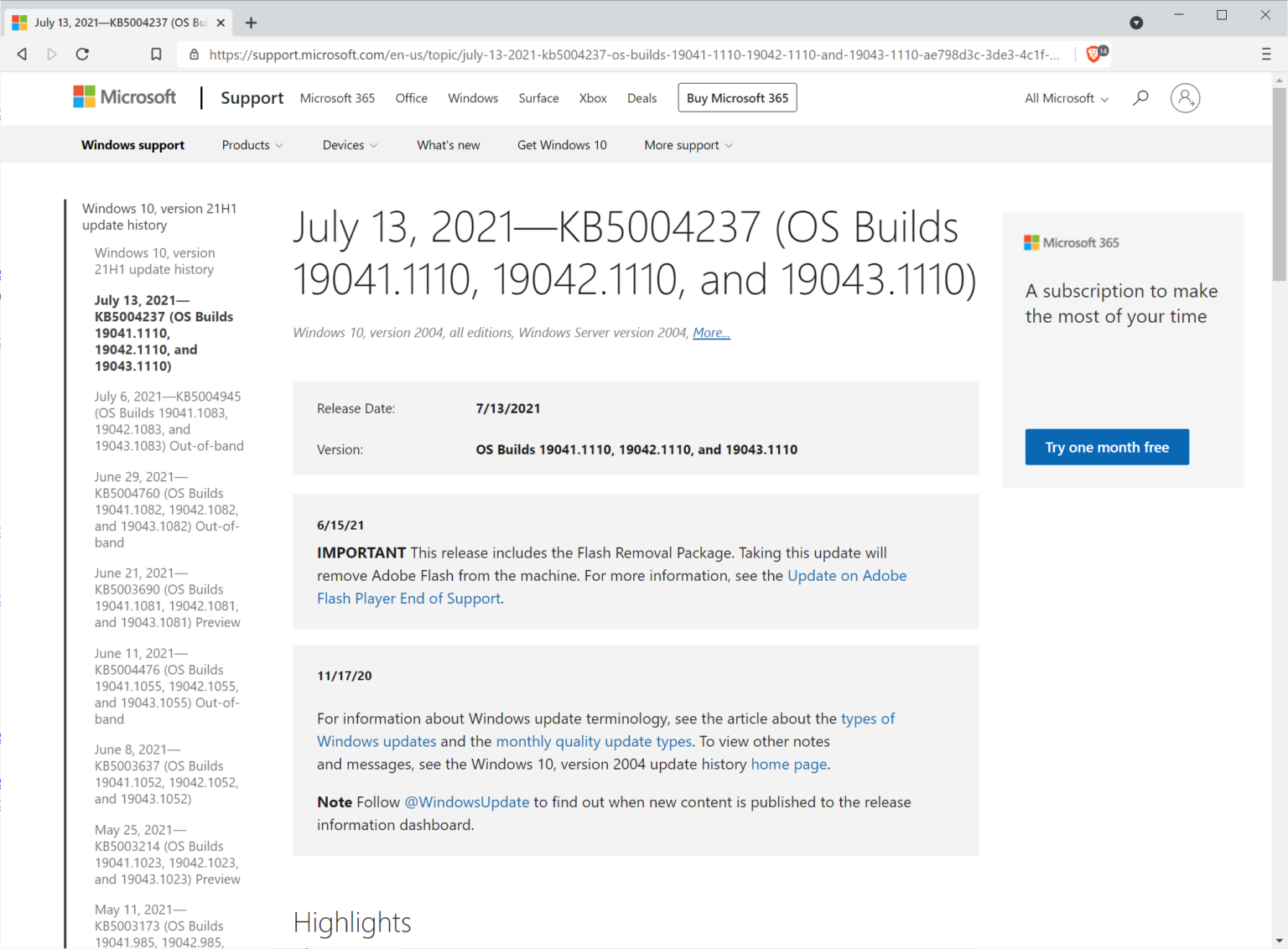 Microsoft Windows Security Updates July 2021 Overview - GHacks Tech News