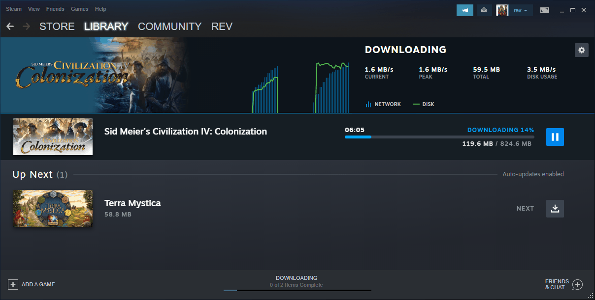 Steam now has a better downloads page and Storage Manager