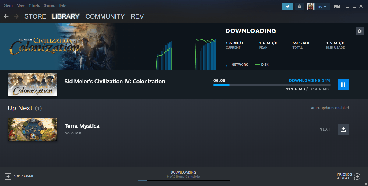 Steam download system updated