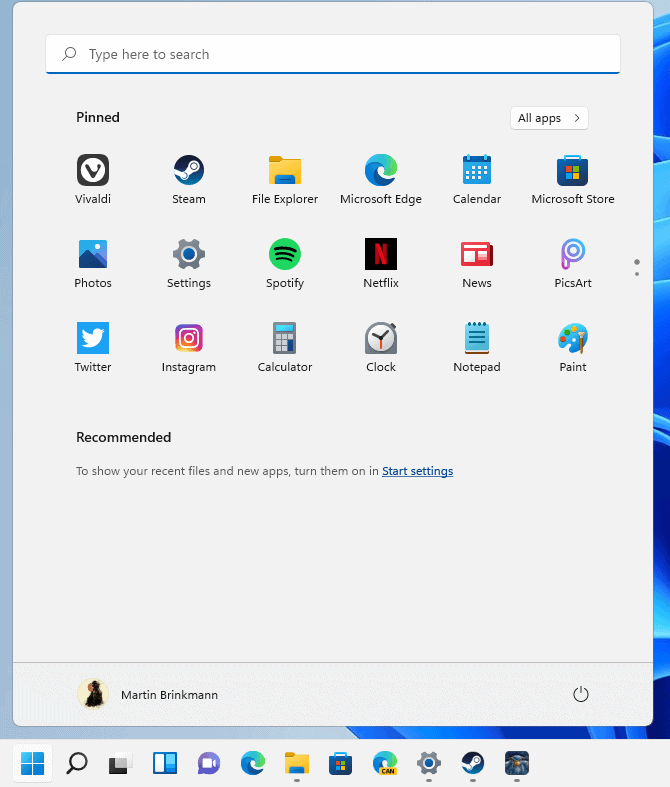 how to create folders in windows 10 start menu