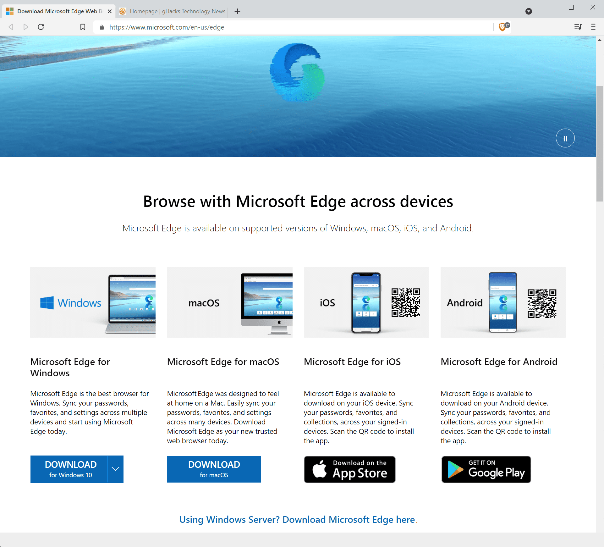 Microsoft Edge Stable 114.0.1823.51 for ipod instal