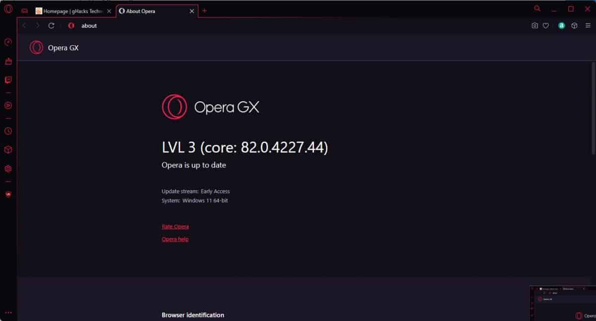 Opera's gaming browser is available to download on the Epic Games Store
