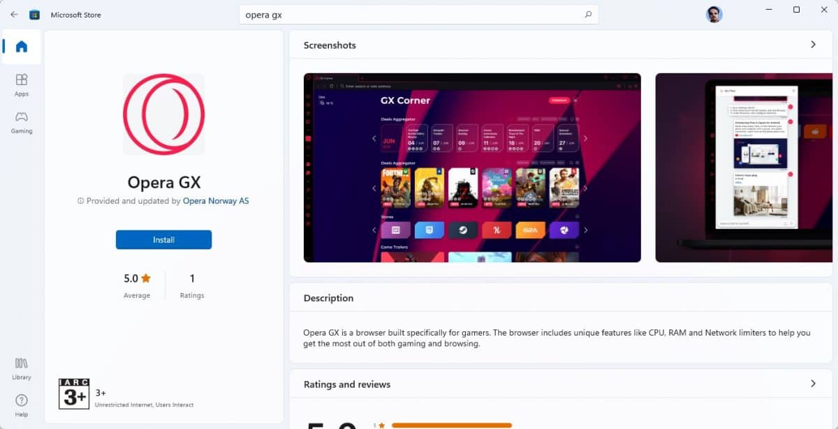 Opera browser becomes available in Microsoft Store on Windows - Blog